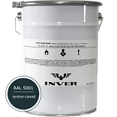 Синтетическая антикоррозийная краска INVER RAL 5001, матовая, грунт-эмаль, воздушной сушки 25 кг.