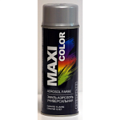 Краска аэрозольная, RAL 9006 Эмаль-аэрозоль бело-алюминиевая 0,4л MAXI COLOR 9006MX