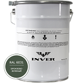 Синтетическая антикоррозийная краска INVER, RAL 6031 1К, фенол-алкидная, глянцевая, толстослойная грунт-эмаль воздушной сушки 5 кг