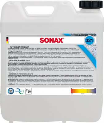 Очиститель для салона универсальный  10л SONAX 321605