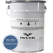 Синтетическая нитроалкидная краска INVER RAL 5023 1К, глянцевая эмаль, очень быстрой сушки 5 кг
