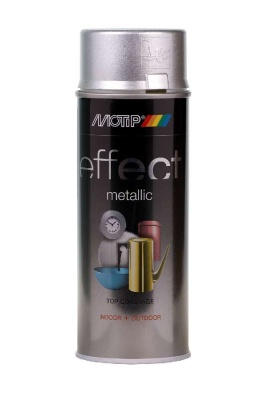 Краска аэрозольная, Декоэмаль  металлик шампанское серебро 0,4л MOTiP 302503