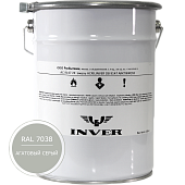 Синтетическая нитроалкидная краска INVER RAL 7038 1К, глянцевая эмаль, очень быстрой сушки 20 кг
