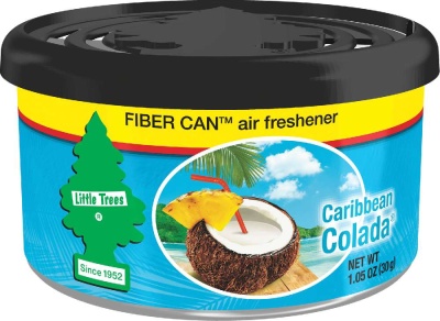 Ароматизатор в баночке Fiber Can "Карибский коктейль" (Caribbean Colada) LITTLE TREES UFC-17824-24