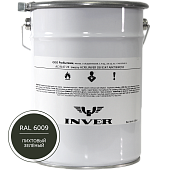 Синтетическая нитроалкидная краска INVER RAL 6009 1К, глянцевая эмаль, очень быстрой сушки 20 кг